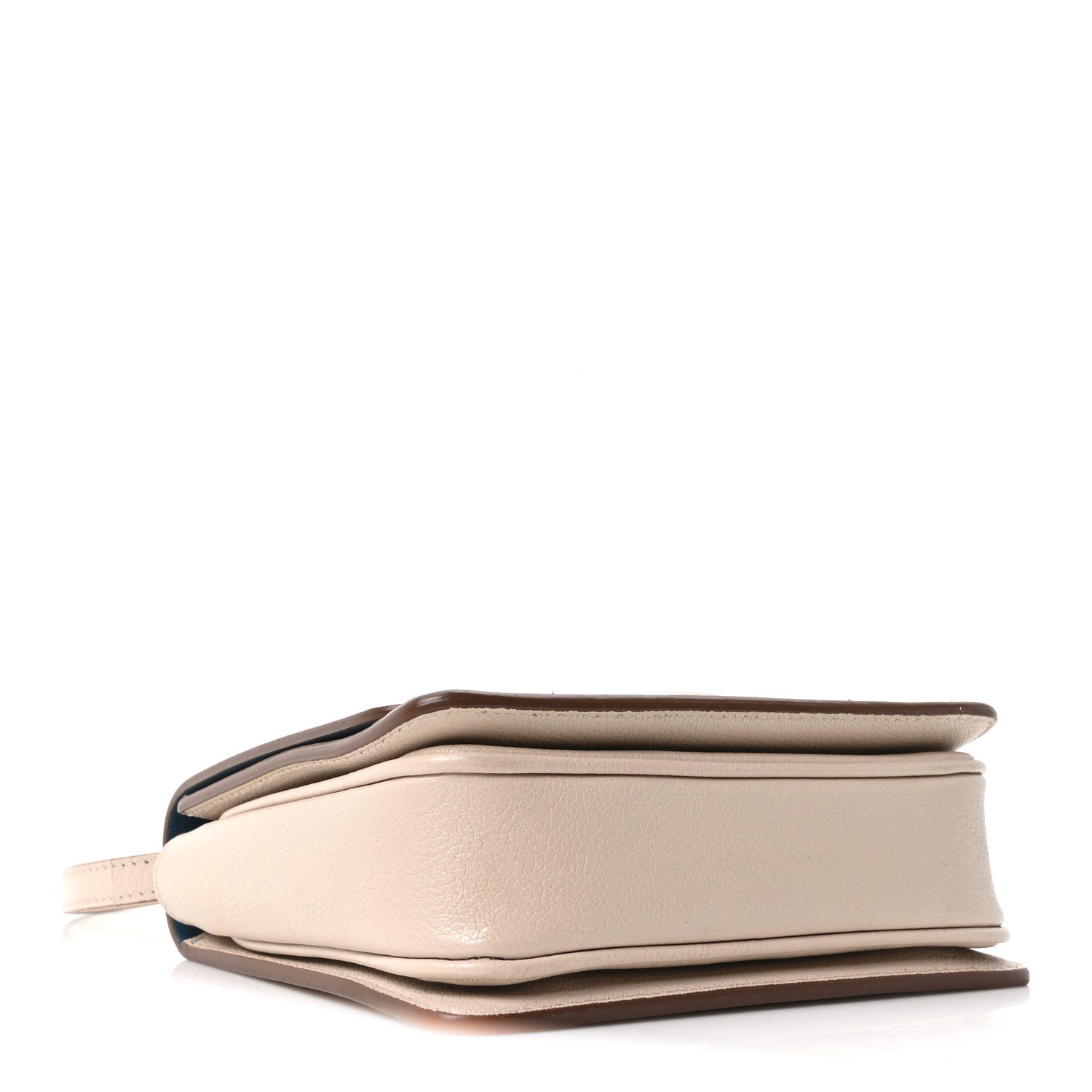 Goatskin Small D-Ring Bag Beige