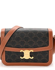 Triomphe Canvas Calfskin Medium Triomphe Bag Tan