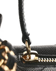 Caviar Quilted Filigree Waist Bag Black