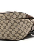 GG Supreme Monogram Medium Ophidia Day Backpack Brown