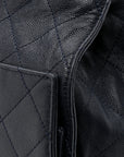 Caviar Quilted Medium CHNL 25 Handbag Dark Navy