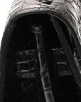Shiny Alligator Kelly Sellier 32 Black