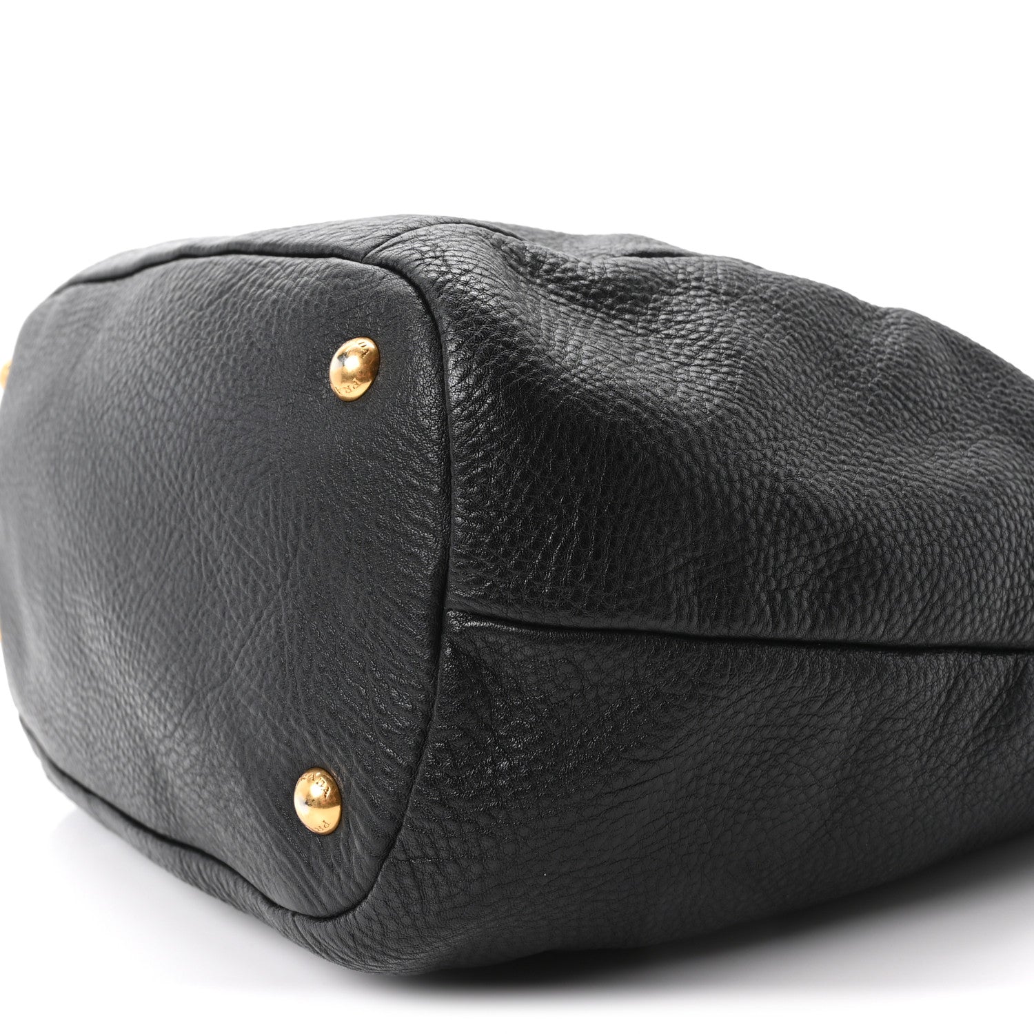 Vitello Daino Shopping Tote Black