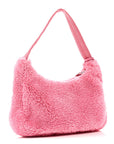 Terry Cloth Mini Re-Edition 2000 Bag Petalo Black