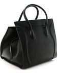 Supple Calfskin Medium Phantom Luggage Black