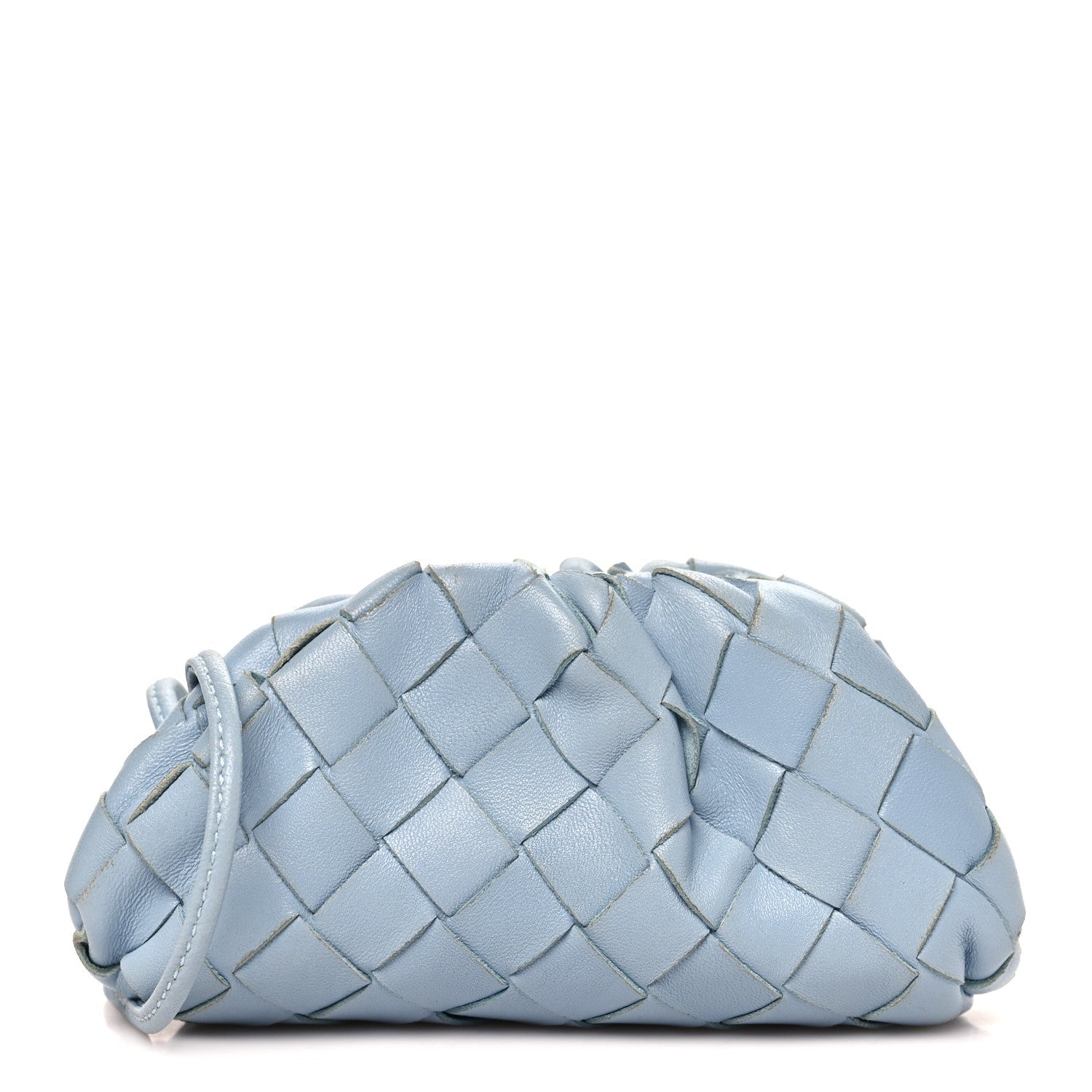 Nappa Intrecciato Coin Purse Ice