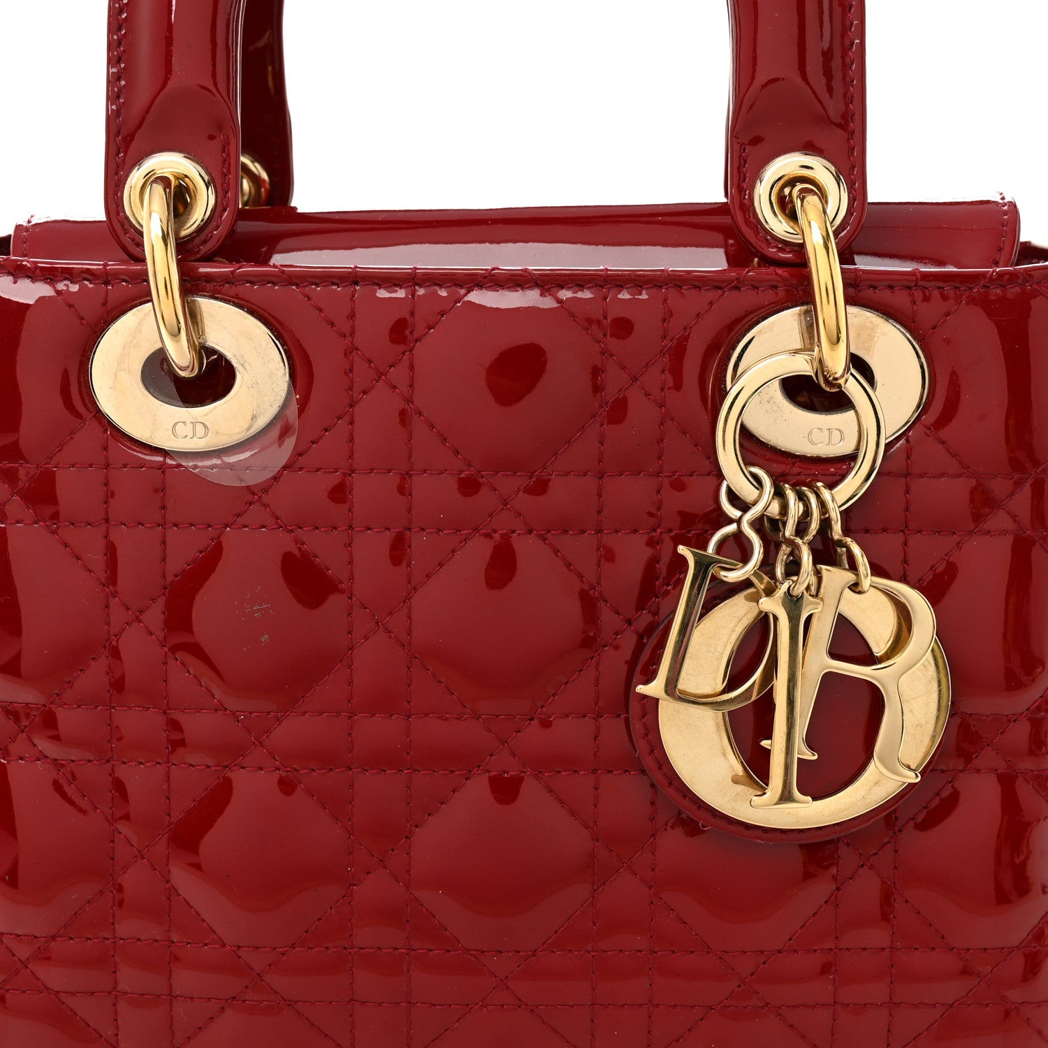 Patent Cannage Small Lady D1OR Cherry Red