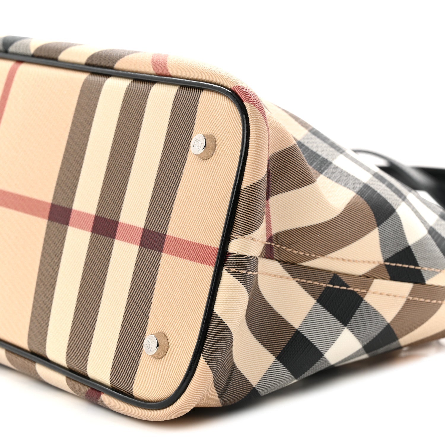 Supernova Check Small Nickie Tote Black