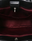 Caviar Medium Cerf Executive Shopper Tote Black