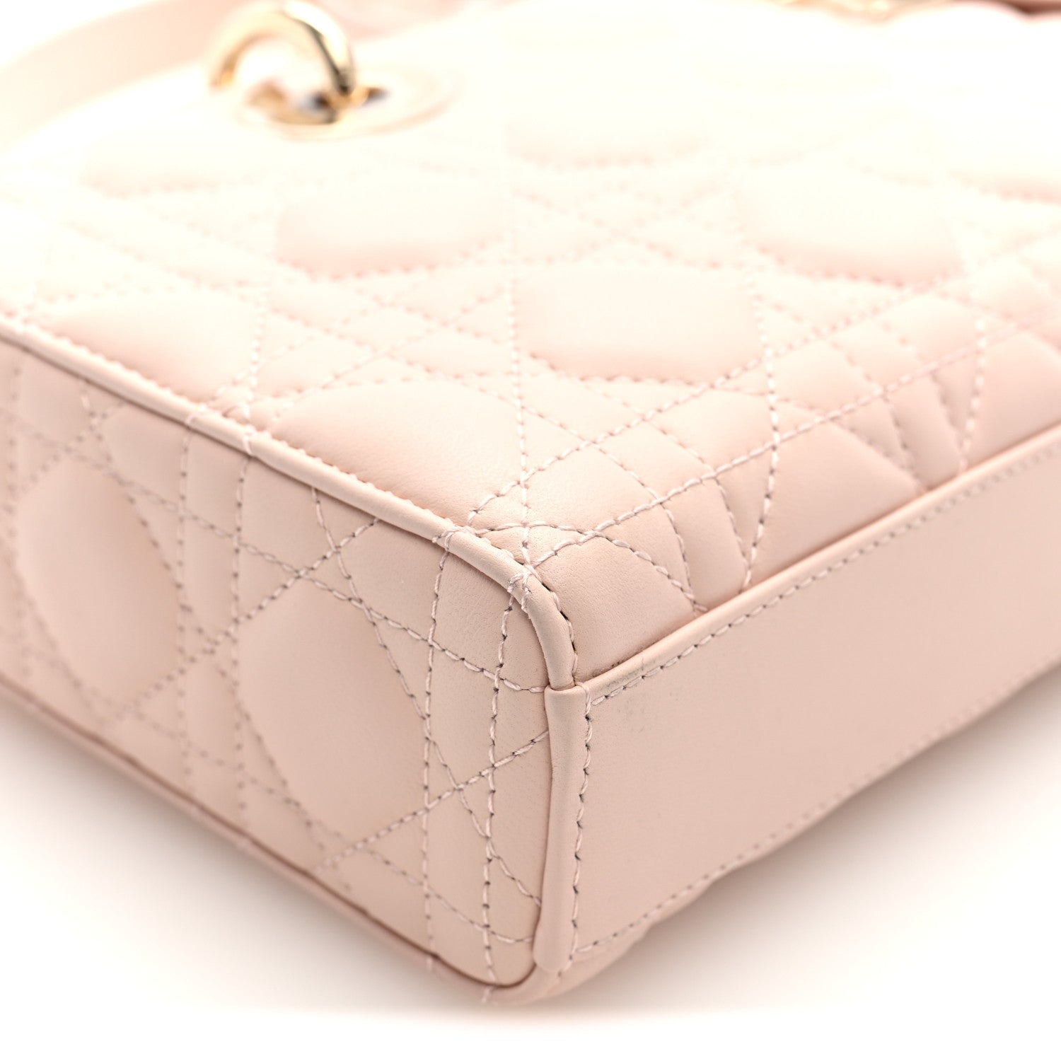 Lambskin Cannage Medium Lady D-Joy Powder Pink
