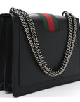 Calfskin Web Small Dionysus Shoulder Bag Black