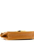 Ostrich 30 Montaigne Flap Bag Brown