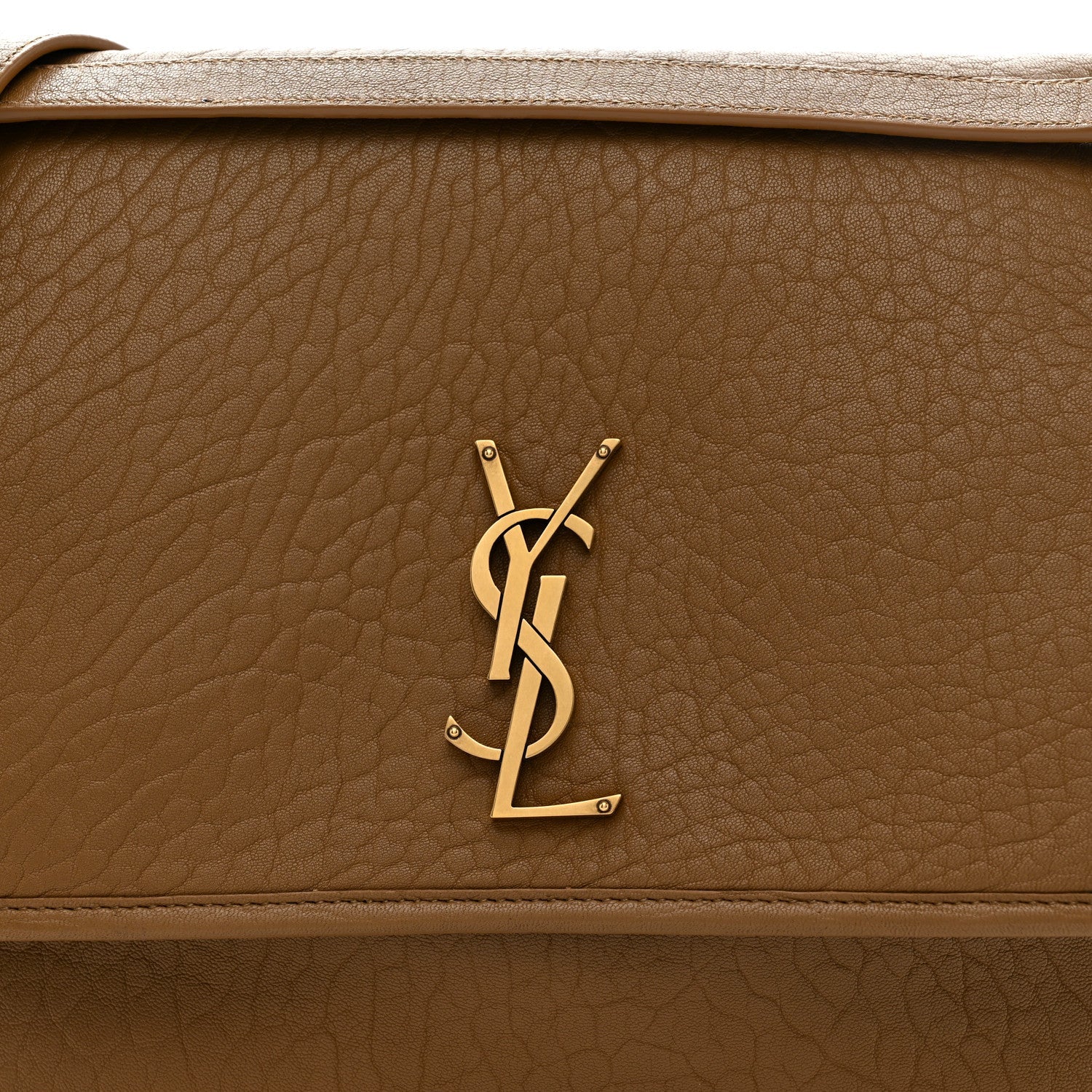 Grained Lambskin Monogram Large Niki Chain Satchel Dark Cork