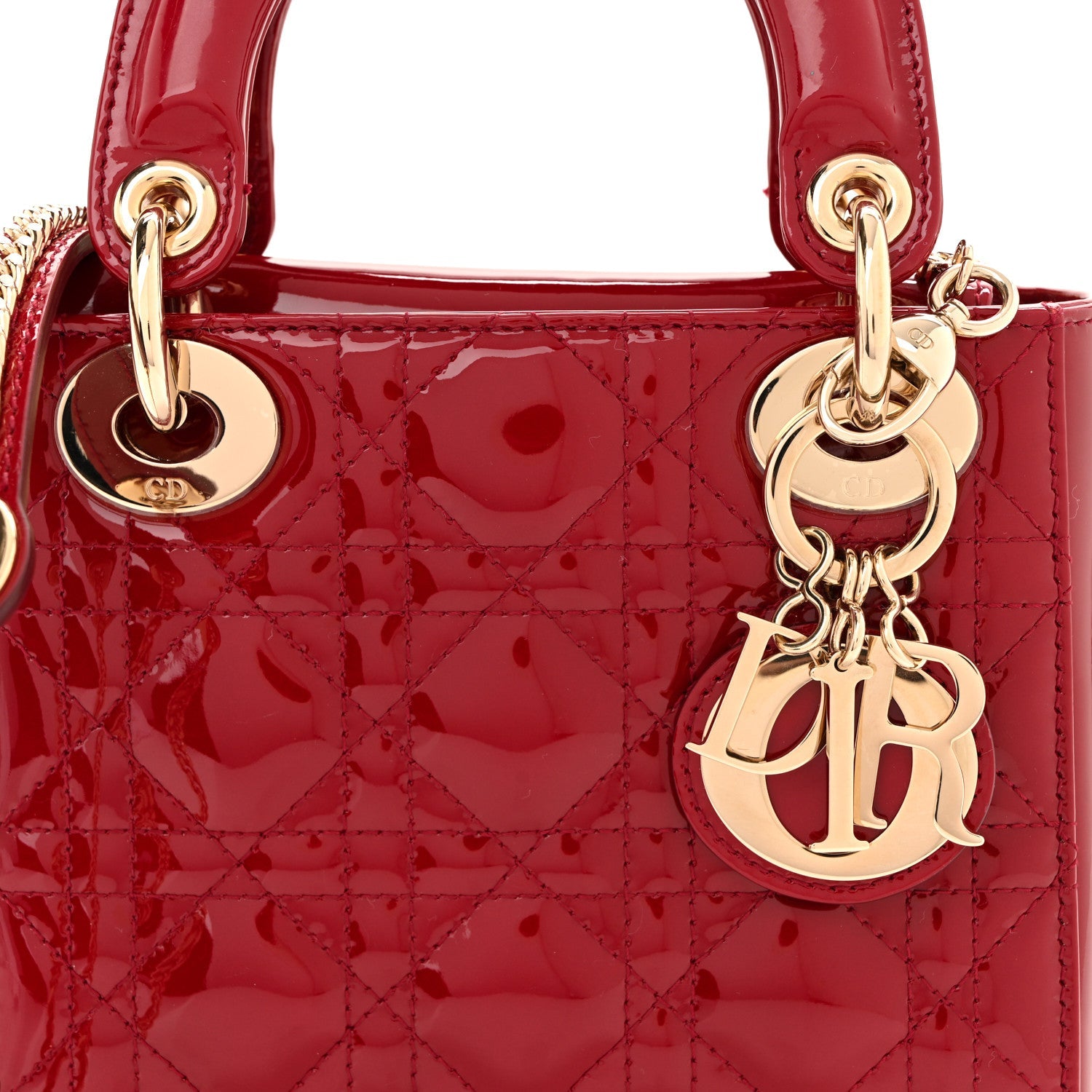 Patent Cannage Mini Lady D1OR Red