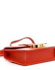 Smooth Calfskin Micro 30 Montaigne Flap Bag Orange