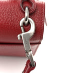 Grained Calfskin Medium Monogram Sunset Satchel Red