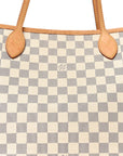 Damier Azur Neo Neverfull MM Rose Ballerine