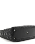 Lambskin Cannage Large Lady D1OR Black