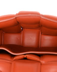 Lambskin Maxi Intreccio Padded Chain Cassette Crossbody Bag Clay