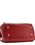 Supple Calfskin Medium Madrid Bag Dark Burgundy