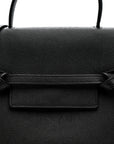 Grained Calfskin Nano Belt Bag Black