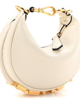 Vitello Grace Matte Nano FNDIgraphy Hobo Charm White Ice