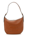 Supple Calfskin Medium Triomphe Heloise Shoulder Bag Tan