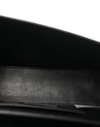 Calfskin Medallion Tribute Shoulder Bag  Black