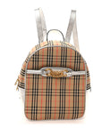 Smooth Calfskin 1983 Knight Check Link Backpack Silver
