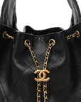 Caviar Quilted Small CHNL 25 Handbag Black