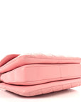 Lambskin Quilted Medium Trendy CC Flap Dual Handle Bag Pink