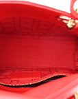 Lambskin Cannage Small My ABCD1OR Lady D1OR Red