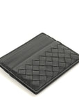Nappa Intrecciato Card Holder Ardoise