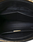 Saffiano Medium Galleria Double Zip Tote Black