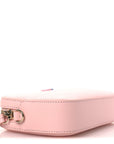 Dollar Calfskin Enamel Super Mini GG Marmont Chain Shoulder Bag Light Pink Blue