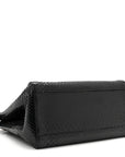 Snakeskin Nappa Mini Peekaboo Iconic Satchel Black