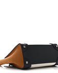 Baby Grained Calfskin Nubuck Micro Tri-Color Luggage White