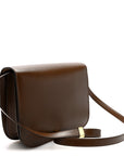 Box Calfskin Medium Classic Box Flap Bag Camel