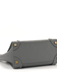 Baby Drummed Calfskin Micro Luggage Kohl