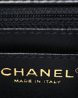 Lambskin Quilted Mini Rectangular Flap Black