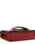 Calfskin J'AD1OR Chain Flap Bag Red