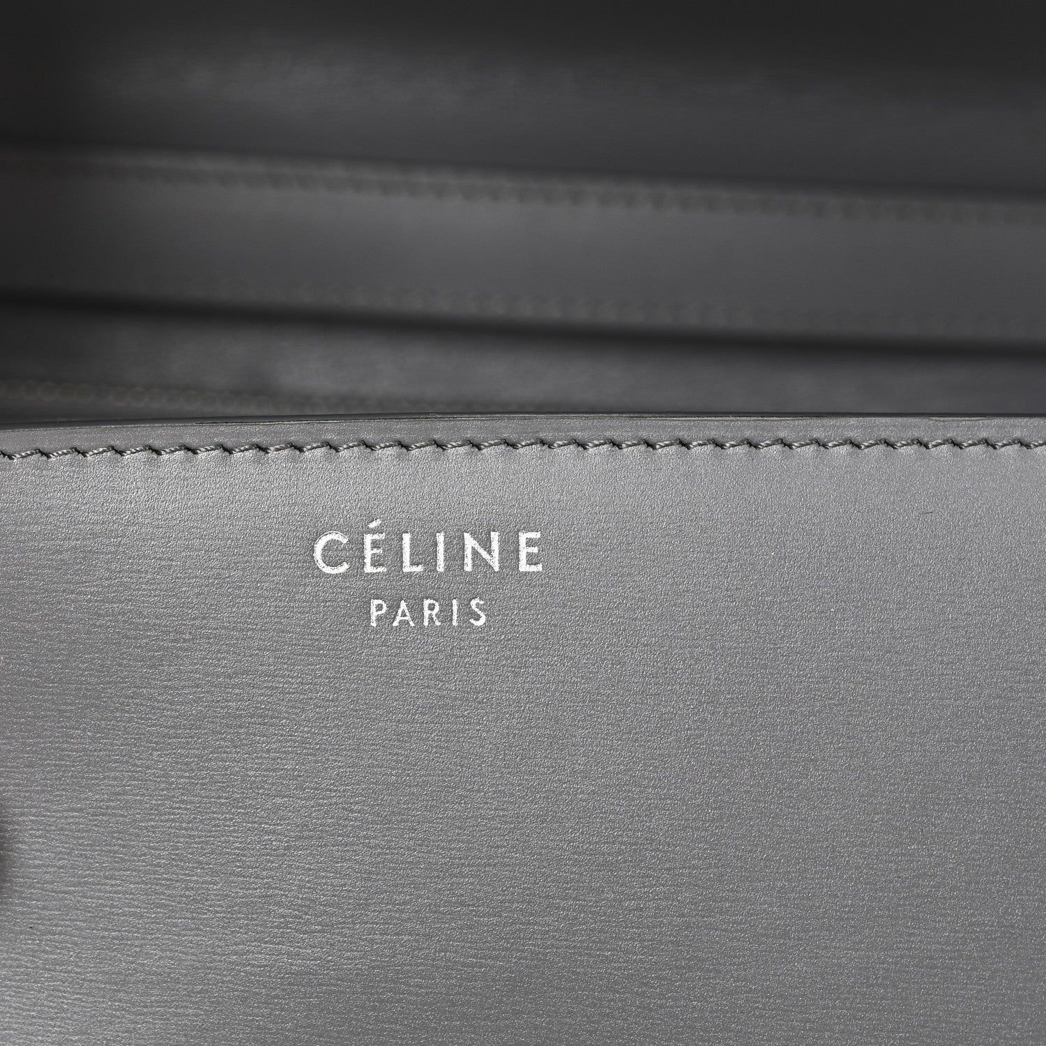 Box Calfskin Medium Classic Box Flap Bag Zinc