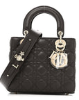 Lambskin Cannage Small My ABCD1OR Lady D1OR Dark Brown