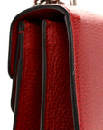 Dollar Calfskin Swarovski Crystal Small Dionysus Shoulder Bag Hibiscus Red