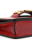 Calfskin J'AD1OR Chain Flap Bag Red