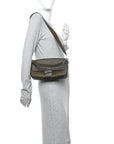 Cuoio Roma Sellerissima Nappa Sintetica Tape Stitch Baguette Wood