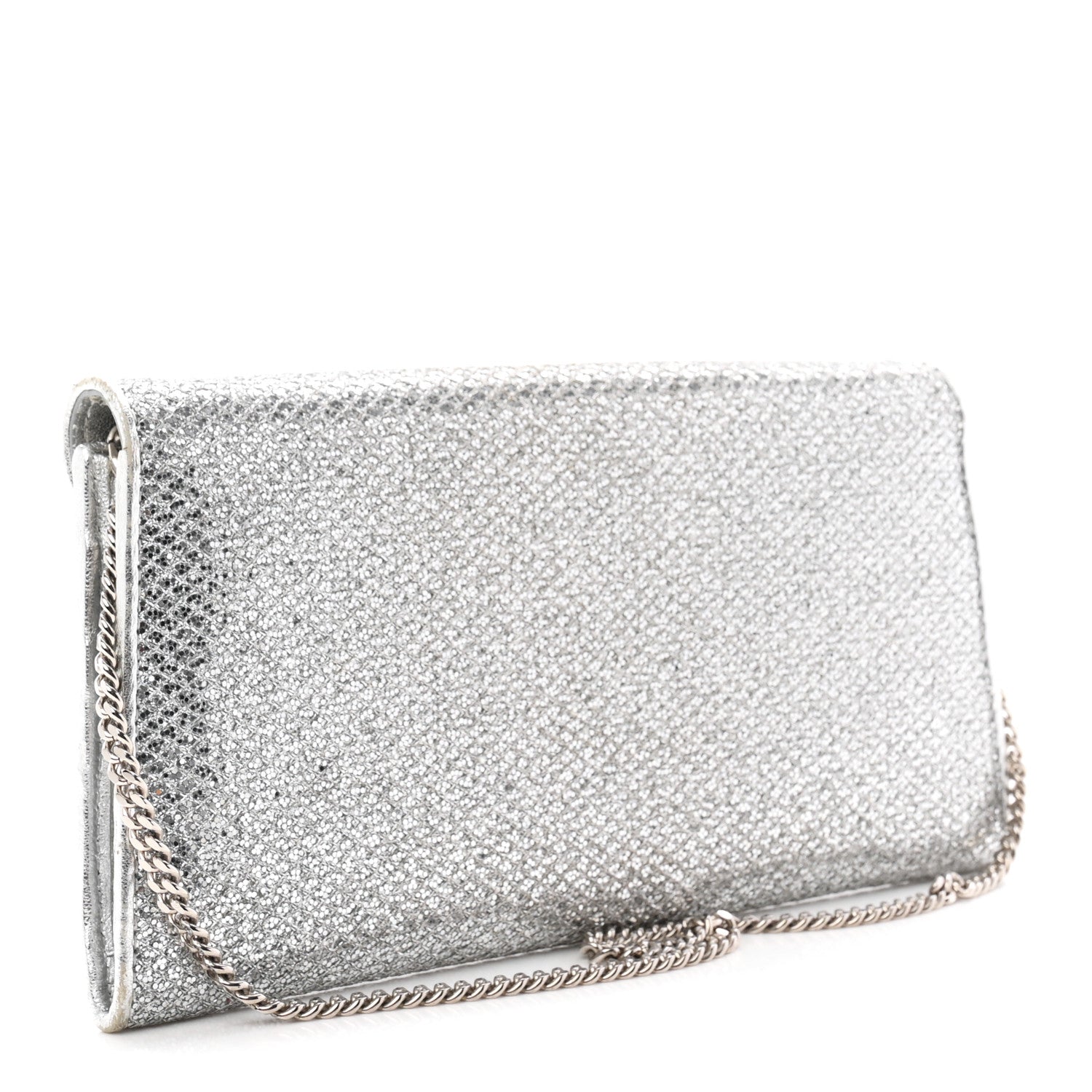 Glitter Margot Clutch Silver
