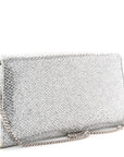 Glitter Margot Clutch Silver