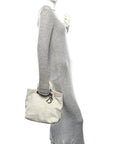 Lambskin Woven D1OR Tote White