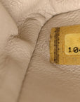 Tweed Quilted Medium Double Flap Orange Beige Multicolor